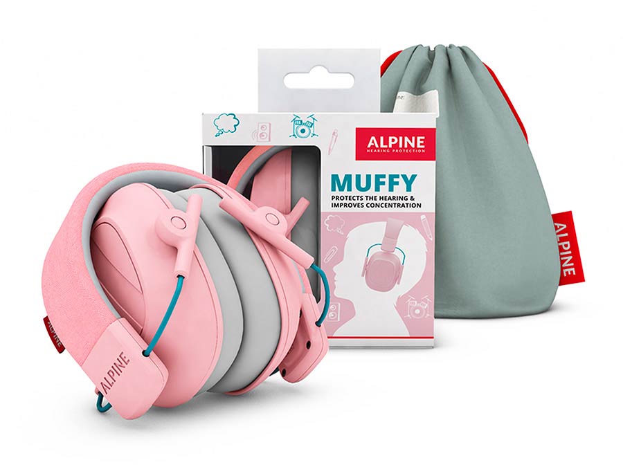 Alpine Hearing Protection ALP-MUFF/PK Muffy Kids oorkap roze