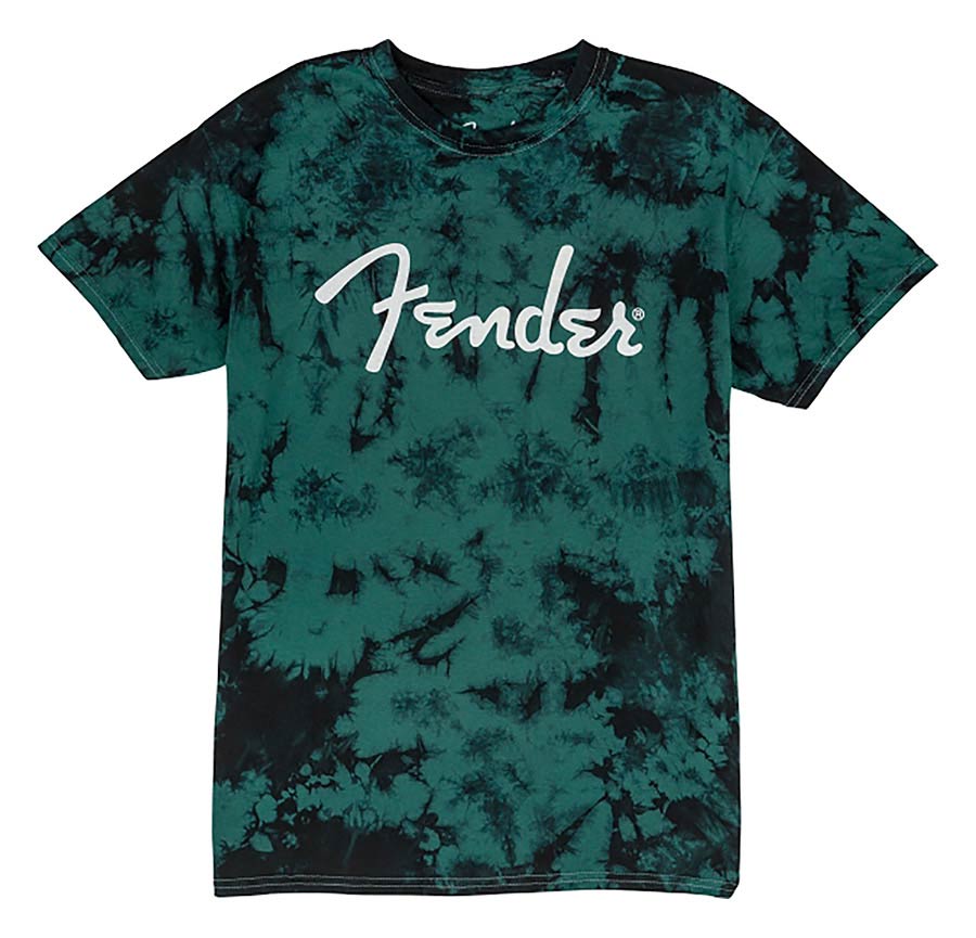 Fender tie-dye logo t-shirt, blue L