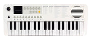 keyboard, 37 mini-size keys, with USB-C cable for power supply, 1 x 2 W, white