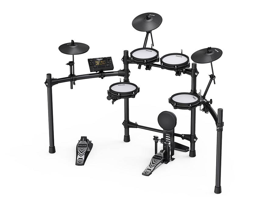 NUX DM-210 digitaal drumstel met meshvellen en Bluetooth