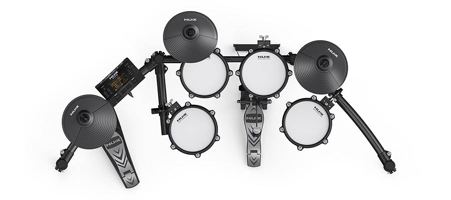 NUX DM-210 digitaal drumstel met meshvellen en Bluetooth