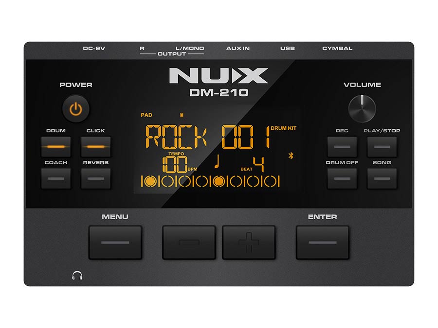 NUX DM-210 digitaal drumstel met meshvellen en Bluetooth