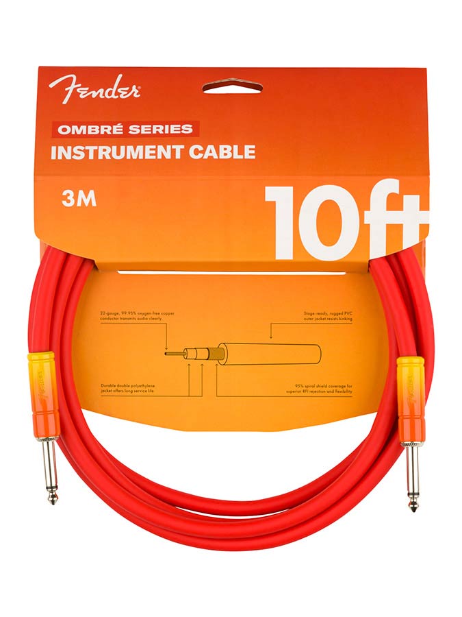 Fender 10ft Ombré cable, tequila sunrise
