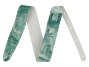 Fender tie dye leather strap, sage green