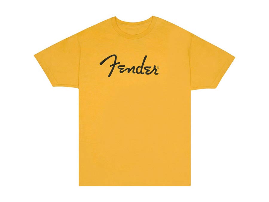 Fender spaghetti logo t-shirt, butterscotch, L
