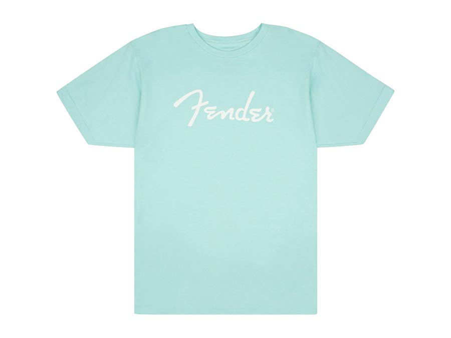 Fender spaghetti logo t-shirt, daphne blue, L