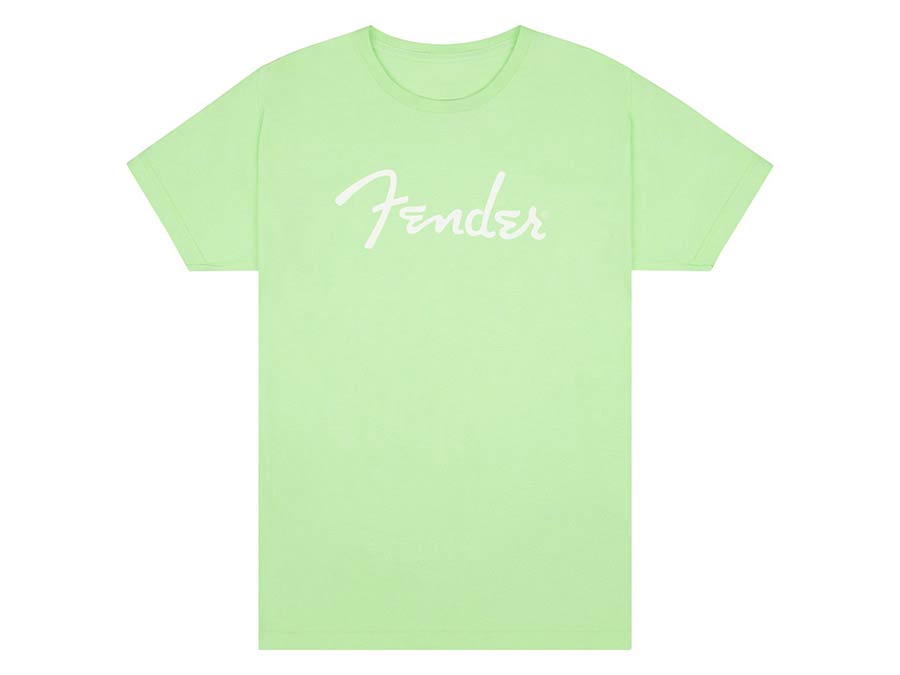 Fender spaghetti logo t-shirt, surf green, L