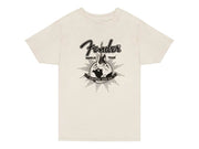 Fender world tour t-shirt, vintage white, M