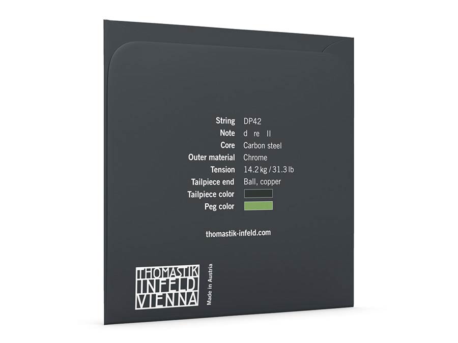 Thomastik-Infeld THDP-42 cellosnaar D-2 4/4 medium, carbon steel, chroom afbeelding 2