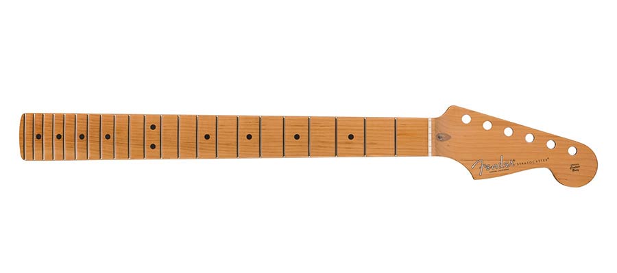 Fender American Professional II roasted maple Stratocaster neck, 22 narrow tall frets, 9.5" maple fb.