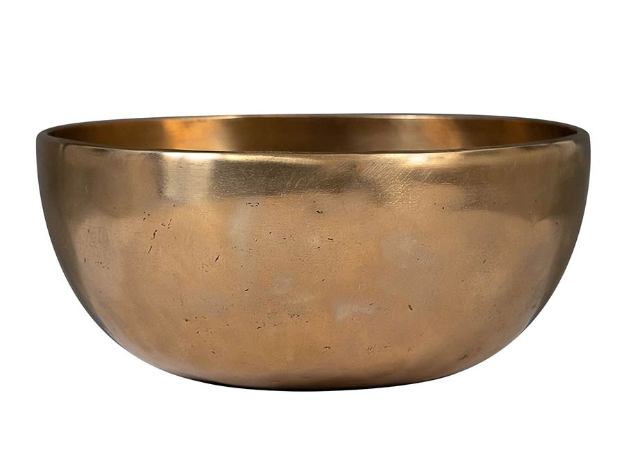 Sela Brass Singing Bowl 22cm, met klopper, viltring en katoenen tas