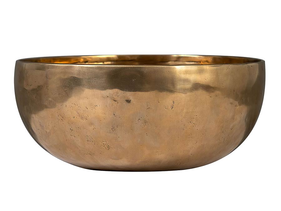 Sela Brass Singing Bowl 26cm, met klopper, viltring en katoenen tas