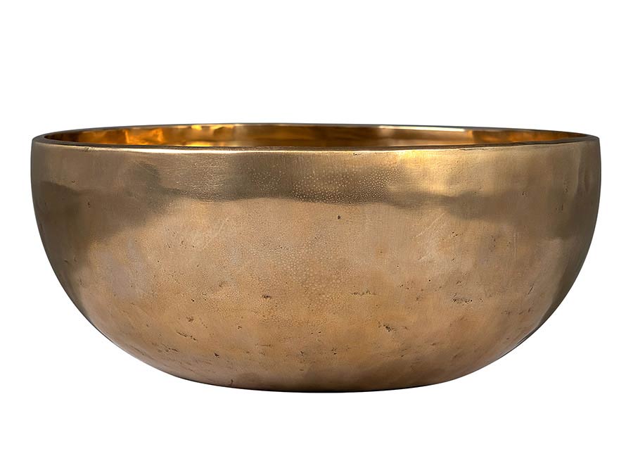 Sela Brass Singing Bowl 29cm, met klopper, viltring en katoenen tas