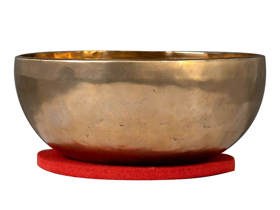 Sela Brass Singing Bowl 29cm, met klopper, viltring en katoenen tas