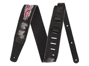 Fender Wrangler ripped denim strap, black