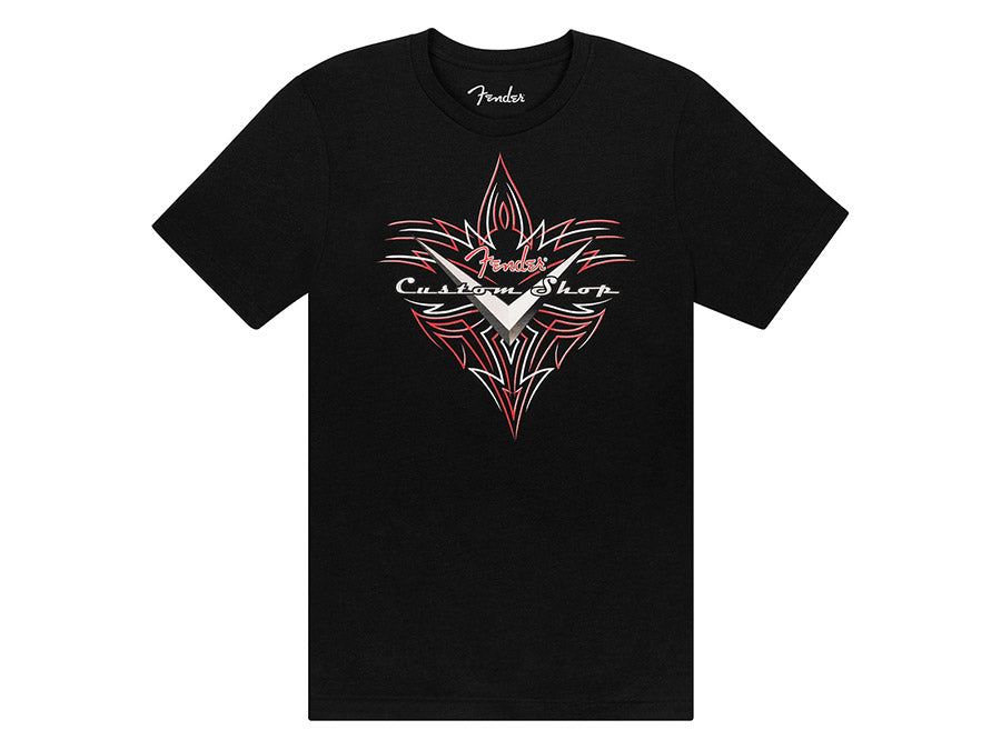 Fender Custom Shop pinstripe T-Shirt, black, XL