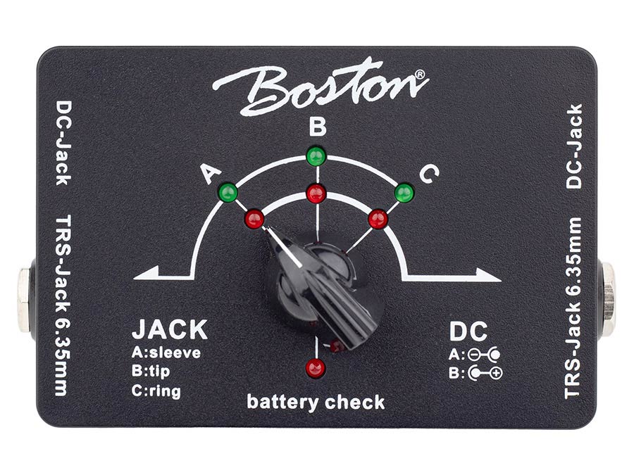 Boston BT-3 kabeltester voor 6,3 mm-jack- en DC-kabels