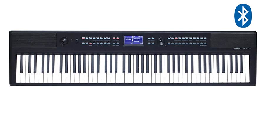 digital compact stage piano, 88 keys hammer action (GAC), styles, BT, sustain pedal, 4x23W, black