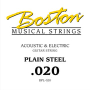 Boston BPL-020 Plain Steel .020 Losse Gitaarsnaar