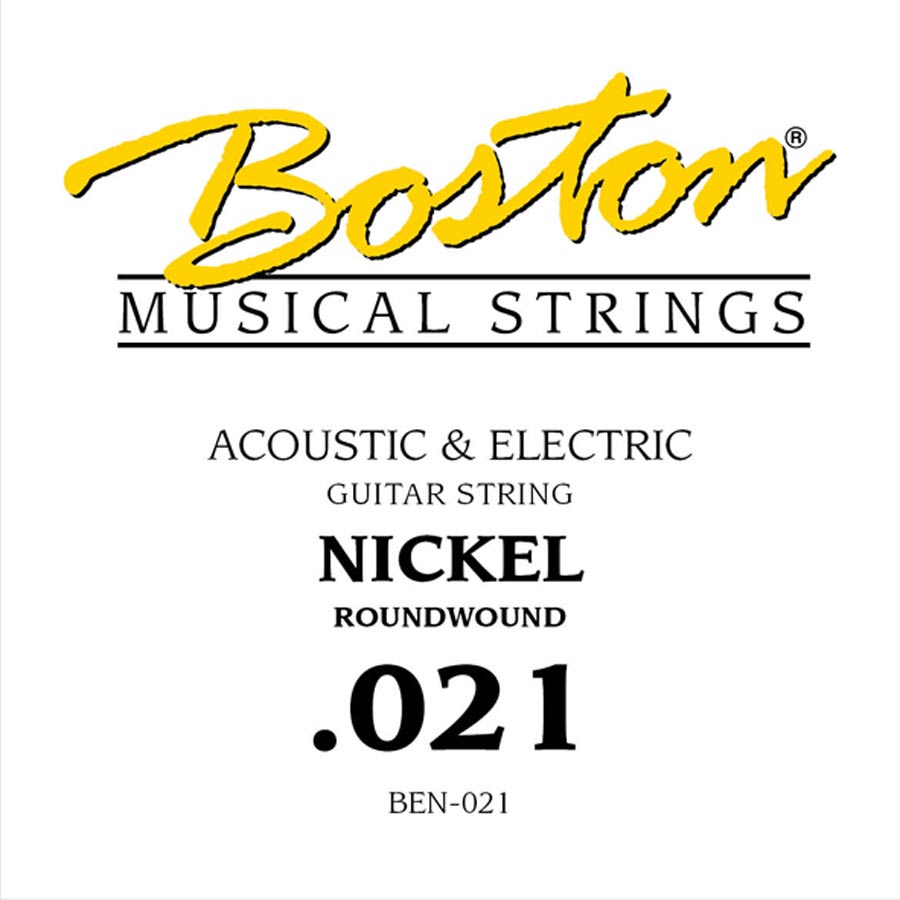 Boston BEN-021 losse .021-snaar voor elektrische gitaar – nickel roundwound