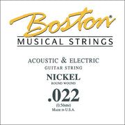 Boston BEN-022 losse .022-snaar voor elektrische gitaar – nickel roundwound