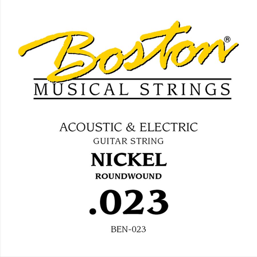 Boston BEN-023 losse .023-snaar voor elektrische gitaar – nickel roundwound