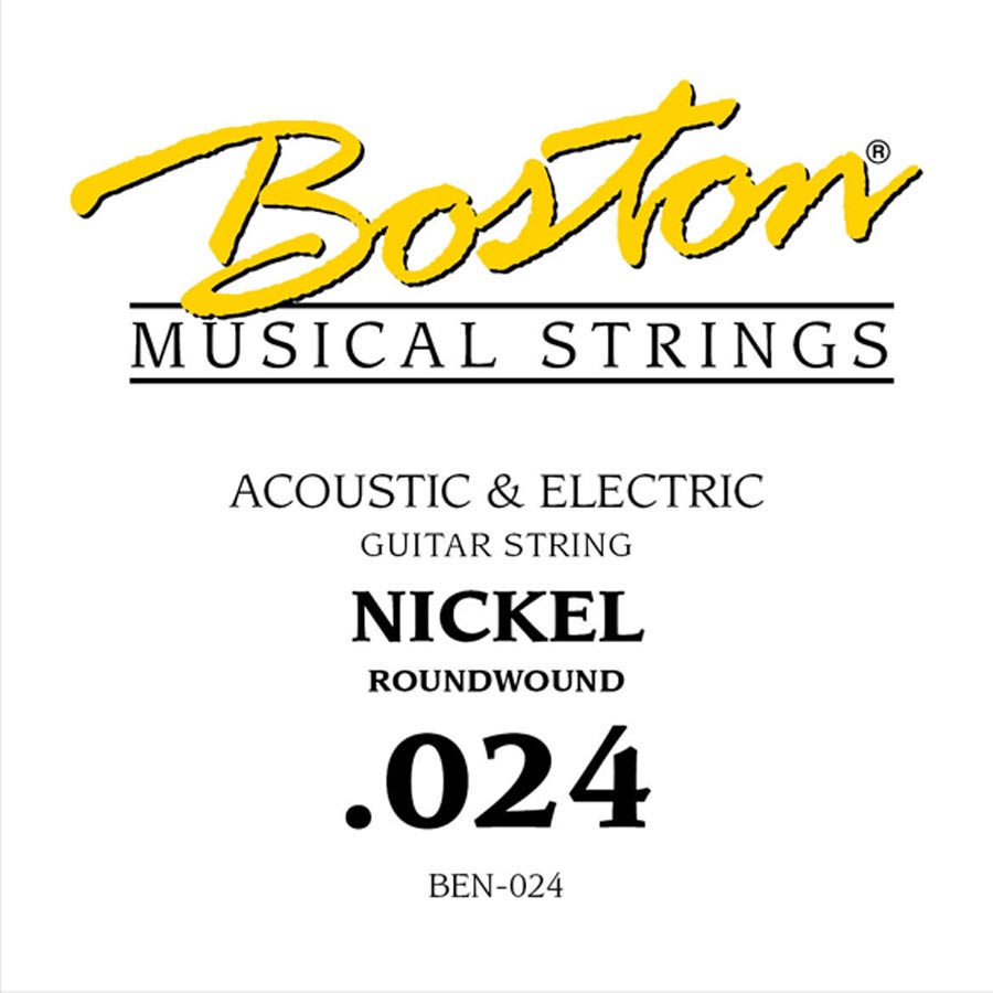 Boston BEN-024 losse .024-snaar voor elektrische gitaar – nickel roundwound