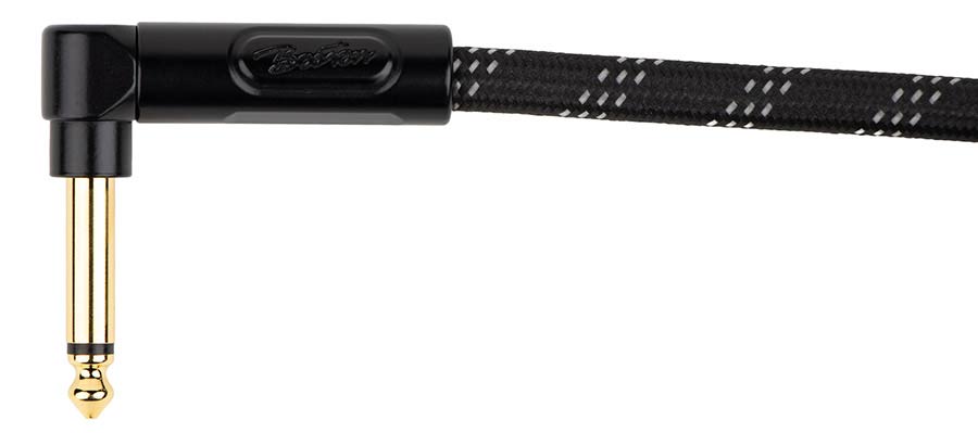 Boston GCRB-15A Gevlochten instrumentkabel Zwart Tweed 1.5 meter