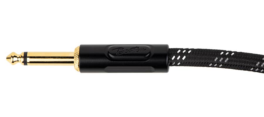 Boston GCRB-30 Gevlochten instrumentkabel Zwart Tweed 3.0 meter