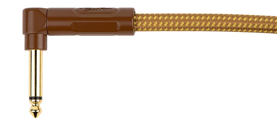 Boston GCRT-90A Gevlochten instrumentkabel Geel Tweed 9.0 meter
