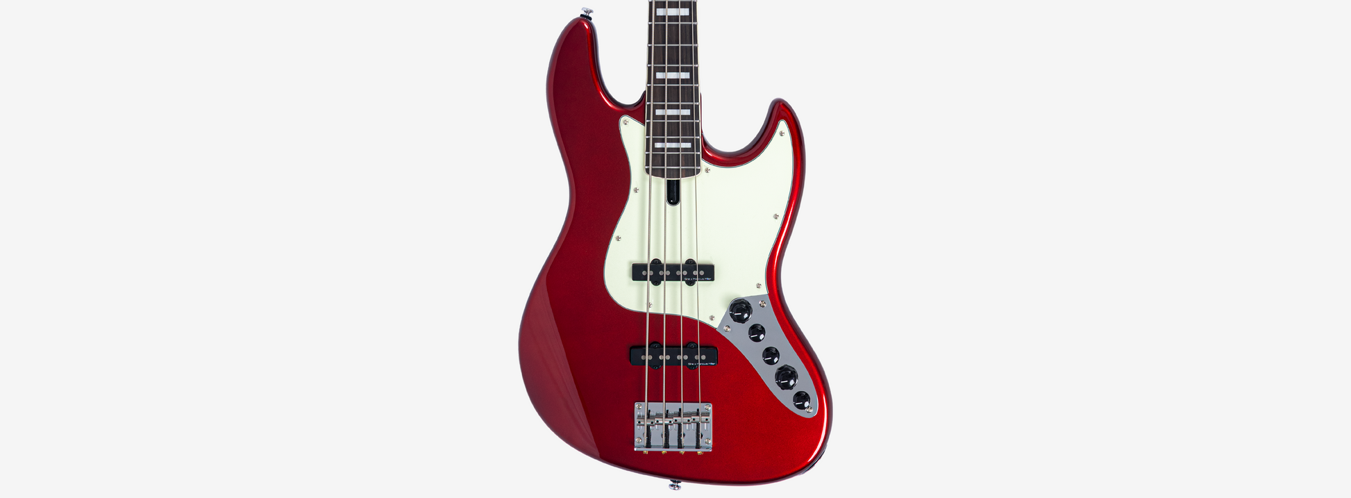 Sire V7N A4 Marcus Miller New Gen 4-snarige actieve basgitaar candy apple red