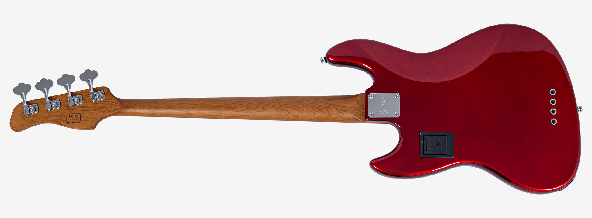 Sire V7N A4L Marcus Miller New Gen linkshandige 4-snarige actieve basgitaar candy apple red
