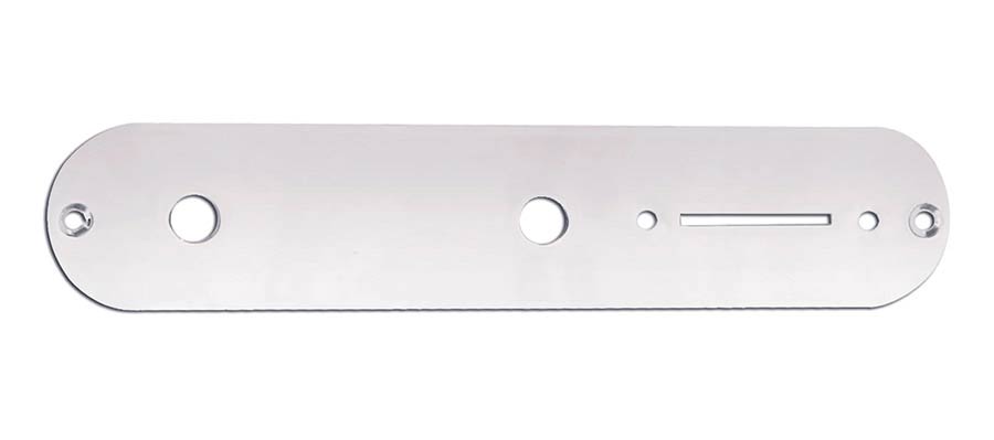 Boston CP-TE-C bedieningsplaat voor Teaser-model – chroom, metrische potmeters
