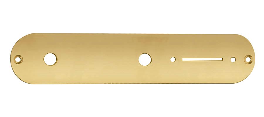 Boston CP-TE-G bedieningsplaat voor Teaser-model – goud, metrische potmeters