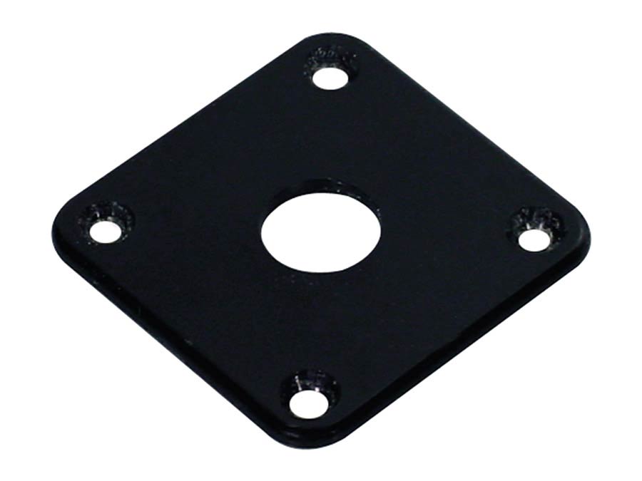 Boston JP-100-B jackplaat vierkant vlak model 34 x 34 mm - zwart
