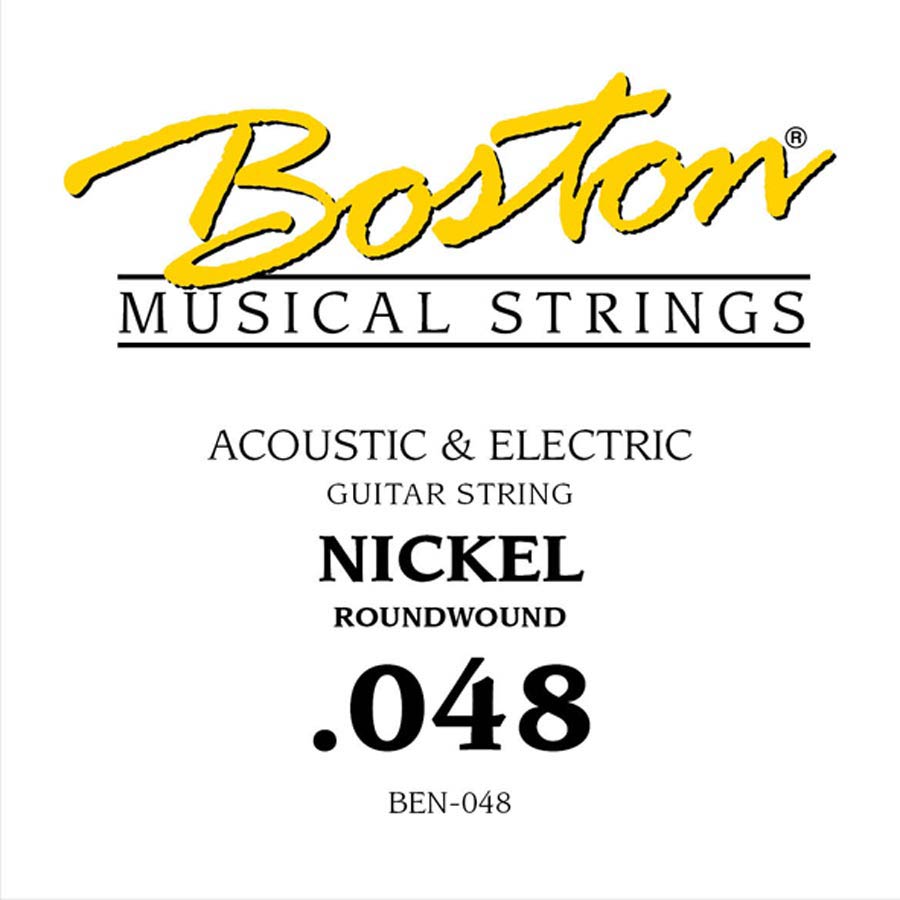 Boston BEN-048 losse .048-snaar voor elektrische gitaar – nickel roundwound