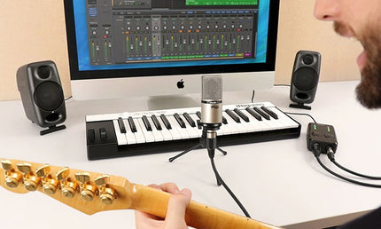 IK Multimedia - IKMIRIGMICSTDXL - Large-diaphragm, Compact Size, Analog Studio Condenser Microphone