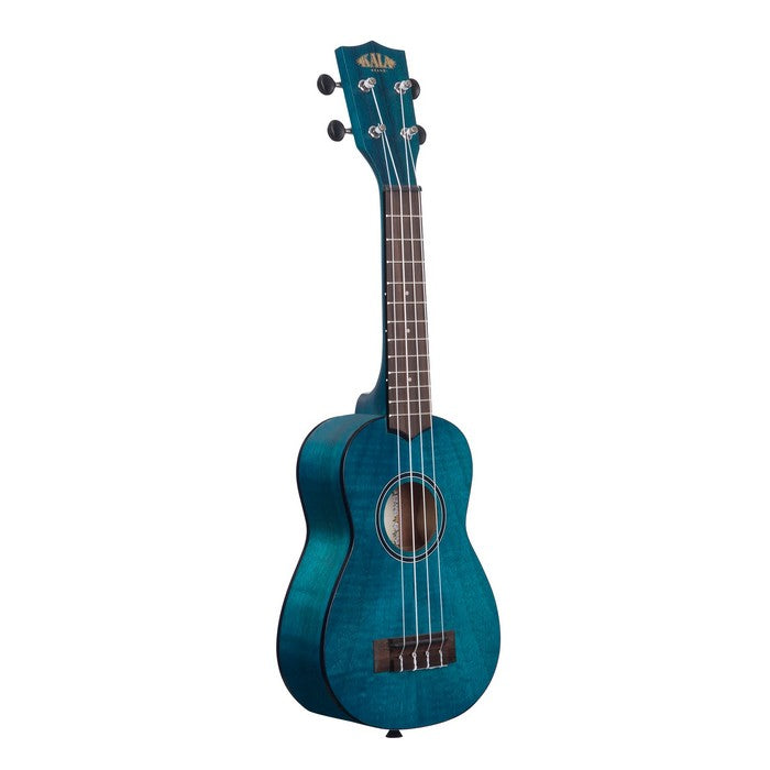 kala - Kala Soprano Exotic Mahogany Blue Ukulele w/Bag