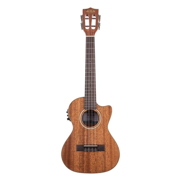 kala - Gloss Solid Mahogany Tenor Ukulele Cutaway w/ EQ w/ Case