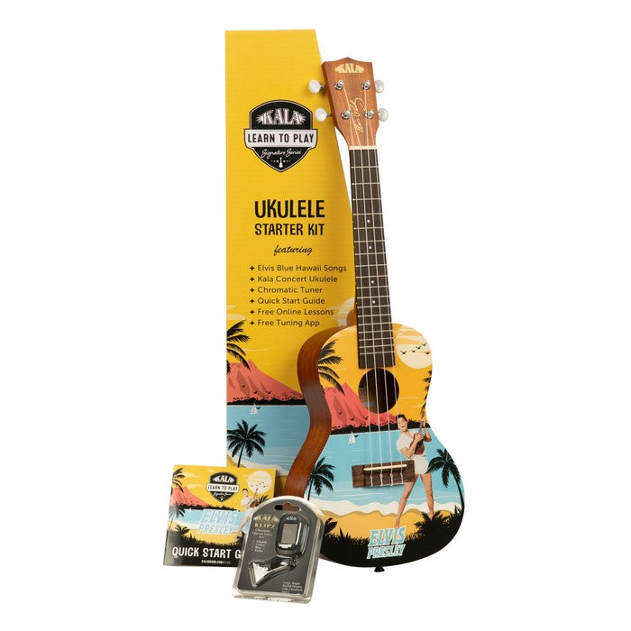 kala - Kala Learn To Play Elvis Blue Hawaii Concert Ukulele Starter Kit