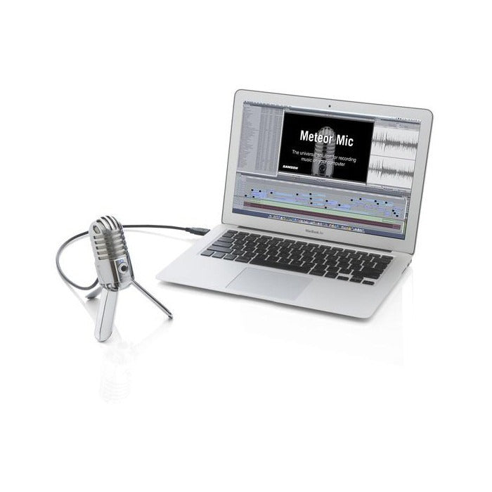 Samson - KRMETEOR - Verchroomde retro-look usb microfoon voor Skype podcast en home-recording