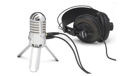 Samson - KRMETEOR - Verchroomde retro-look usb microfoon voor Skype podcast en home-recording