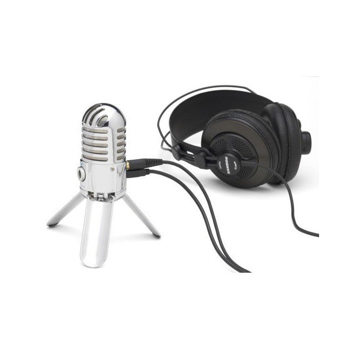 Samson - KRMETEOR - Verchroomde retro-look usb microfoon voor Skype podcast en home-recording