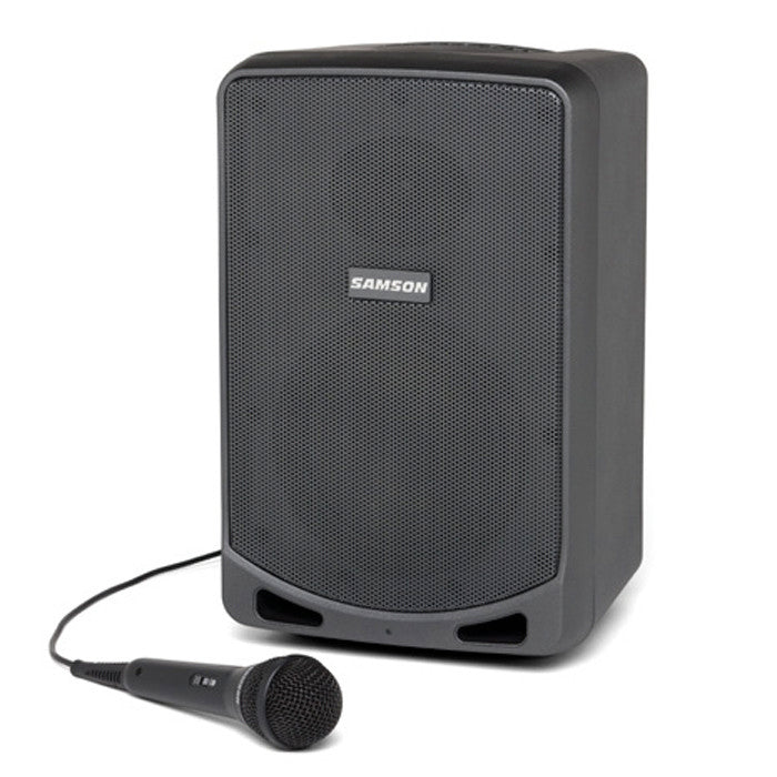 Samson - Krxp106 - 100 W Portable Pa System with Bluetooth and Handheld Microphone