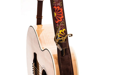 Kyser - KYKS2B - Guitar Strap - Warm Bloom Brown