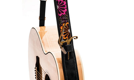 Kyser - KYKS2C - Guitar Strap - Neon Bloom Black
