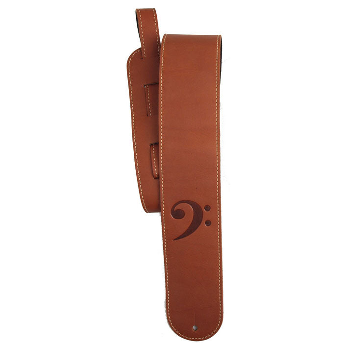 Lm-Products - LMBCGBR - Bass straps brown 3 inch glove garmentback clef deboss