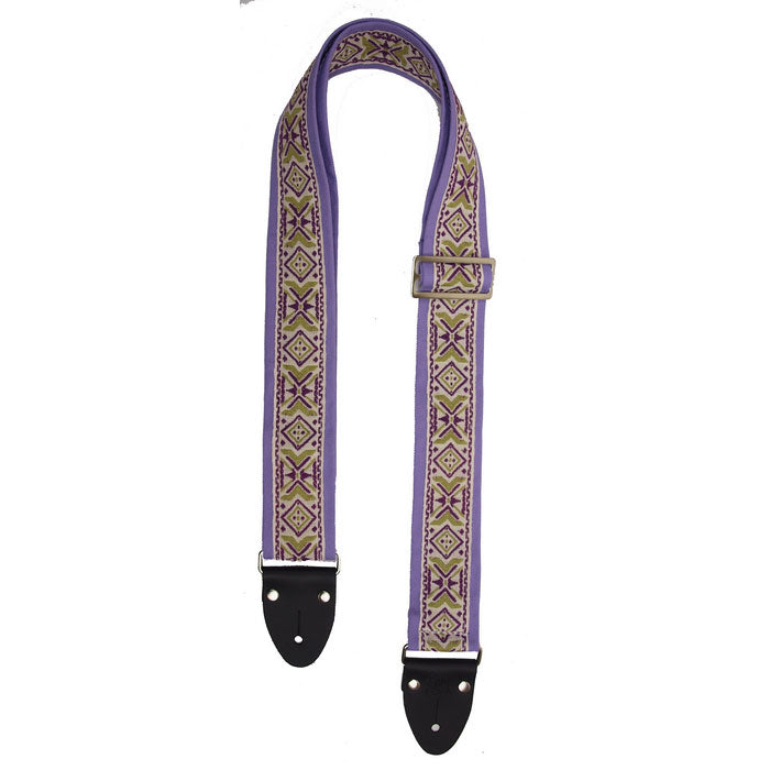 Lm-Products - LMFF55L - Festival folk lilac organic cotton jaquard