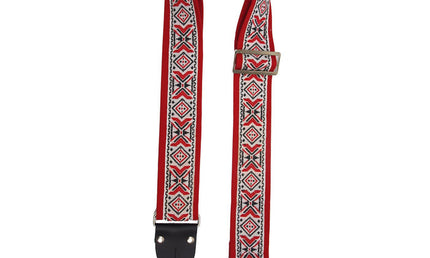 Lm-Products - LMFF55R - Festival folk red organic cotton jaquard