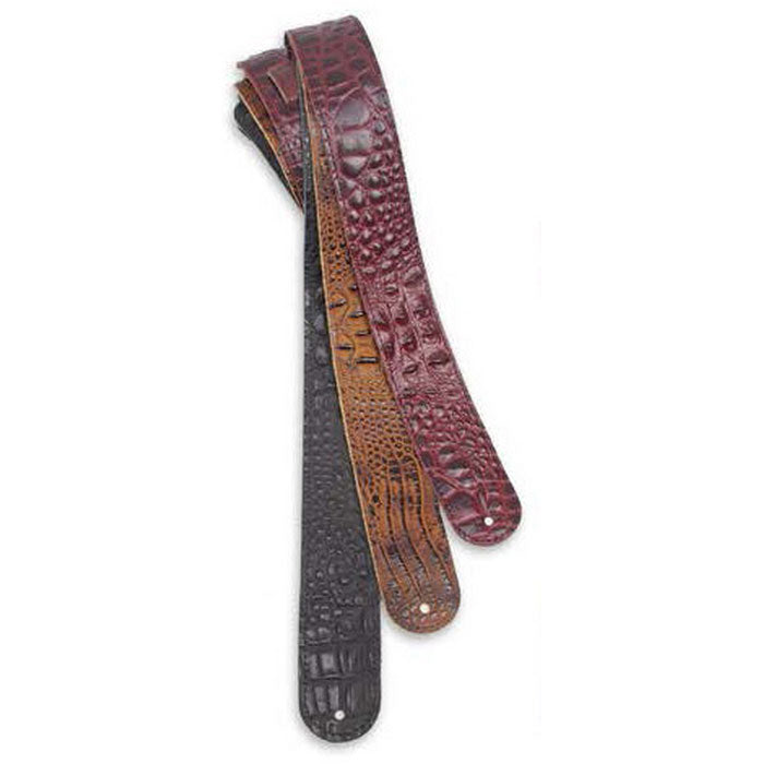 Lm-Products - LMLS204CWI - Classic leather whiskey 2 inch croc w/ stitching